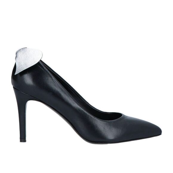 Black heel with silver bow - Picture 1 of 4